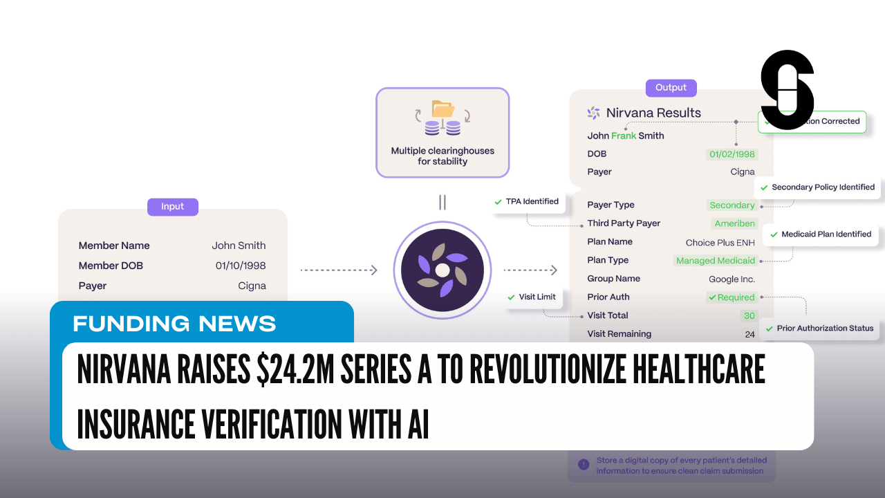 Nirvana Raises $24.2M Series A to Revolutionize Healthcare Insurance Verification with AI